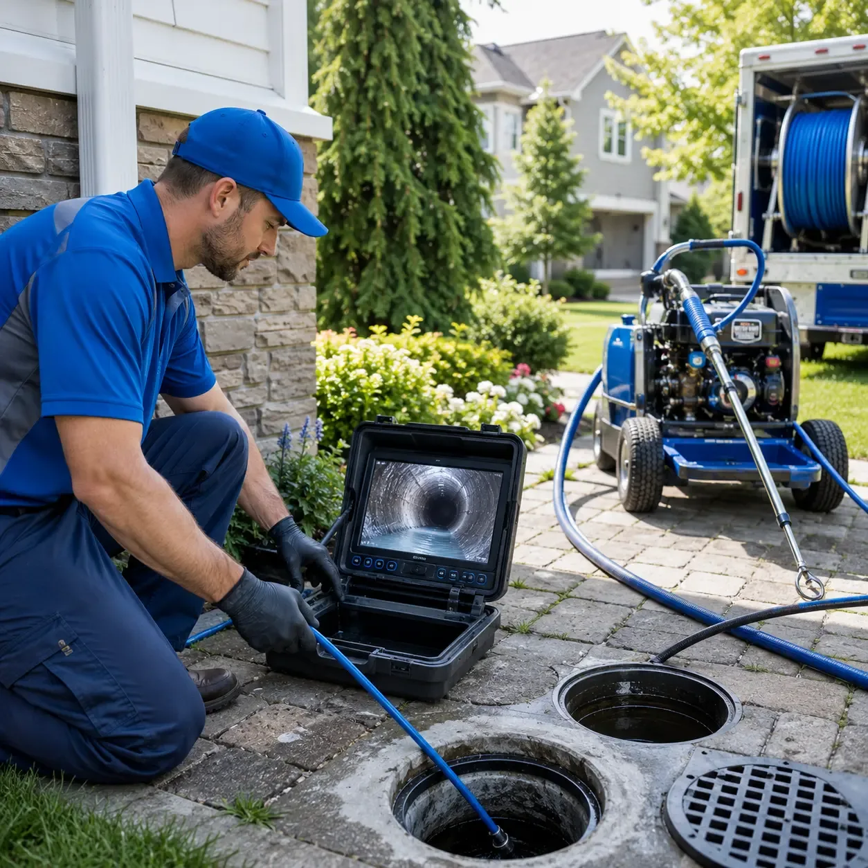 Outdoor drain cleaning professionals serving Shoals, IN