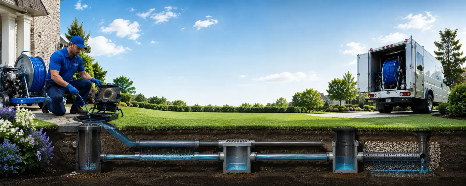 Outdoor drain cleaning information for Shoals, IN